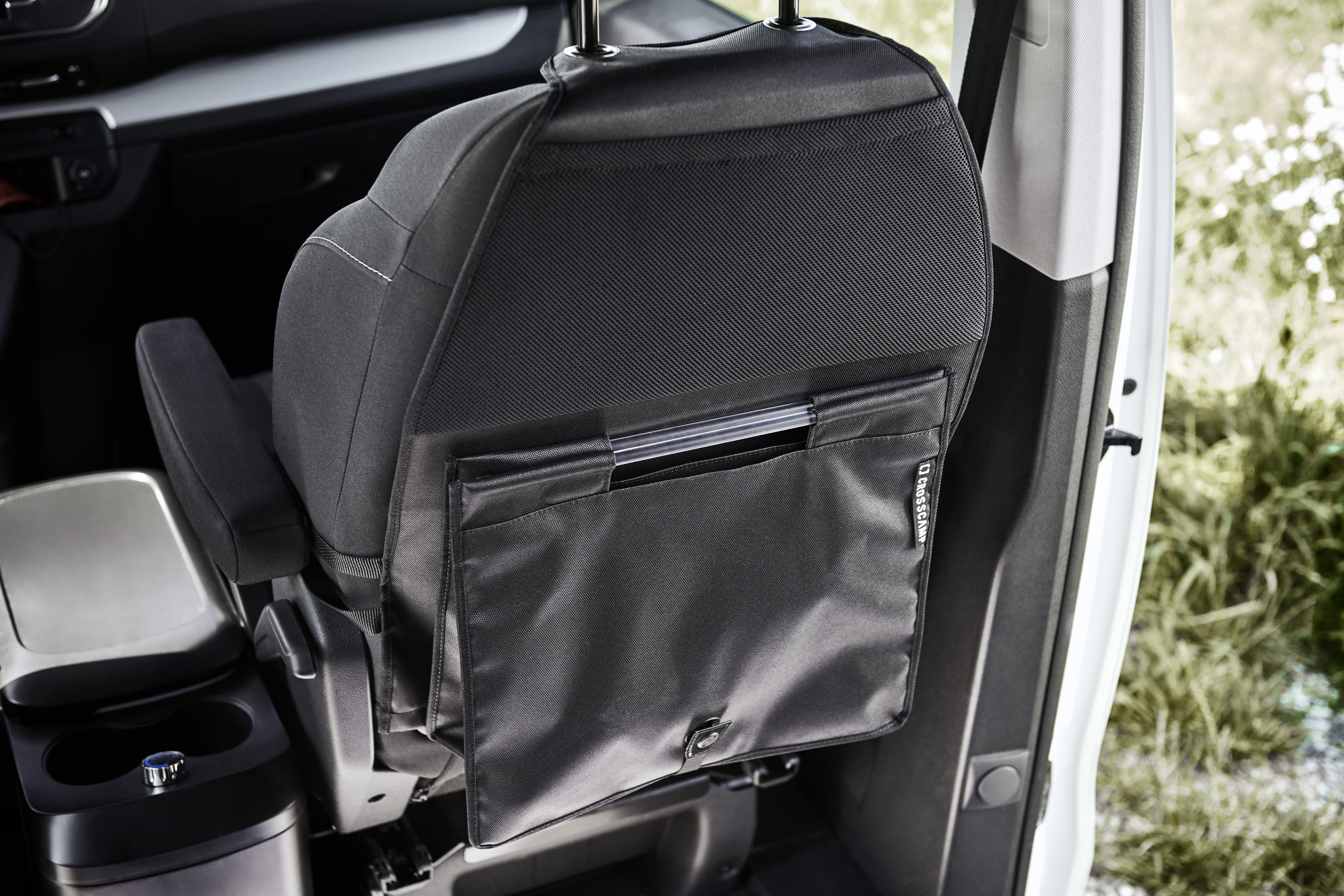 CROSSCAMP Rückenlehnentasche für Beifahrerseite inkl. abnehmbarer Einkaufstasche mit Fidlocks befest
