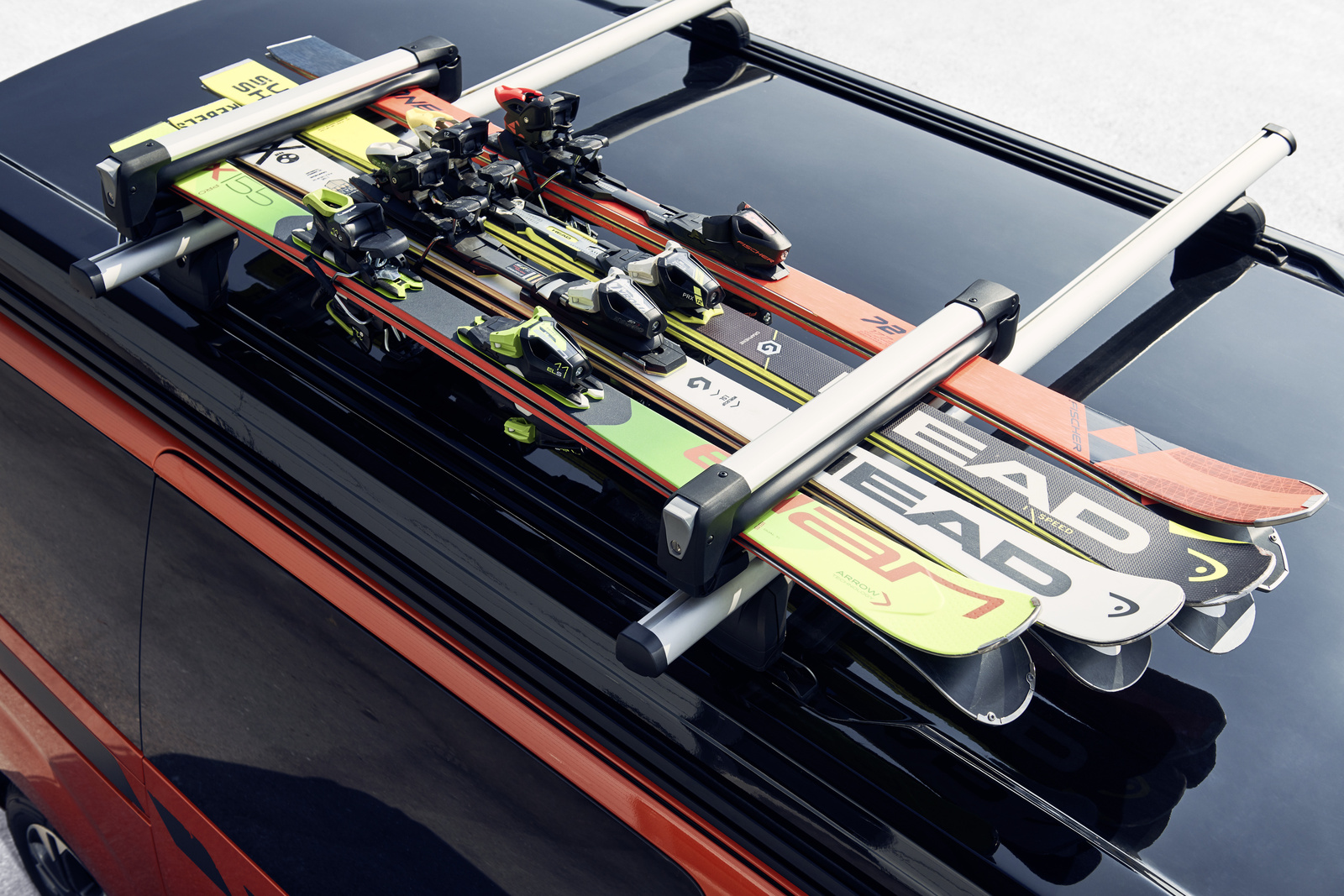 CROSSCAMP Ski- und Snowboardträger für Dachträger System für max. 4 Skipaare oder max. 2 Snowboards