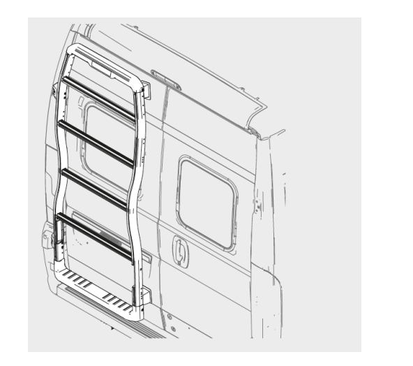 HYMER/ Carado Backrack+ Anbauteile in Ducato Tür links